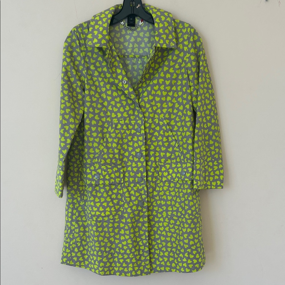 Marc by Marc Jacobs polyester raincoat with hearts